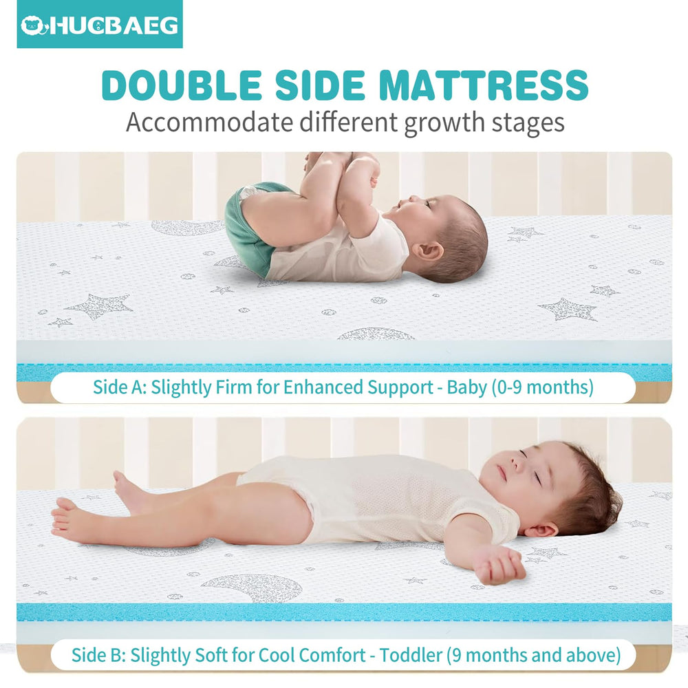 QHUCBAEG anti-slip bottom keeps the mattress in place during play and rest.