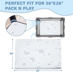 QHUCBAEG memory foam core provides gentle support for rest and play.