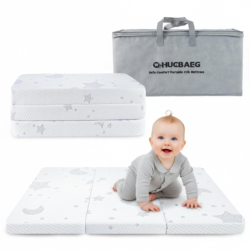 QHUCBAEG Pack and Play Mattress with rounded edges for a snug, safer fit.