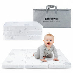 QHUCBAEG Pack and Play Mattress with rounded edges for a snug, safer fit.