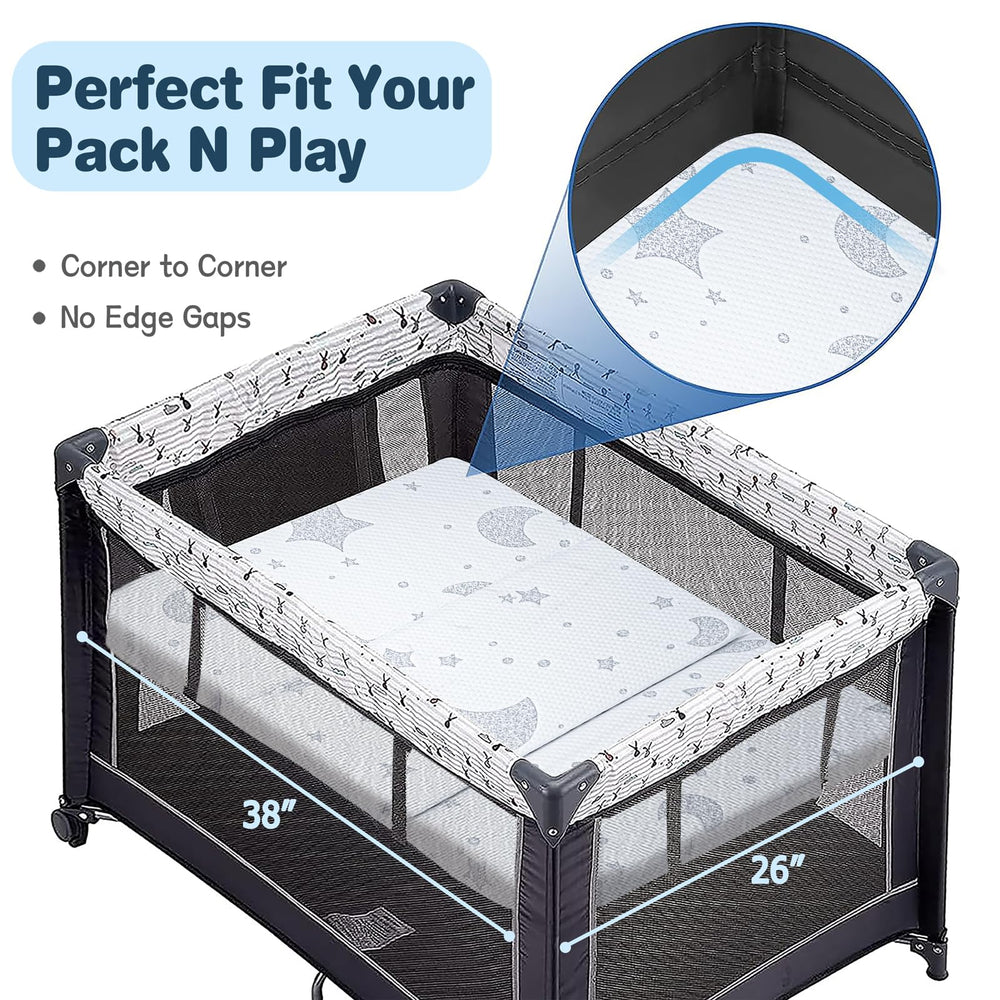 QHUCBAEG removable jacquard cover keeps baby dry and easy to clean