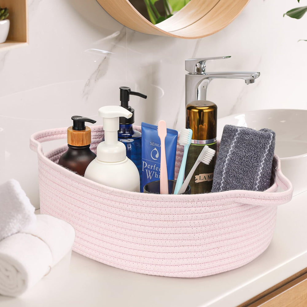QiANBiRD cotton rope basket is lightweight and travel-friendly.