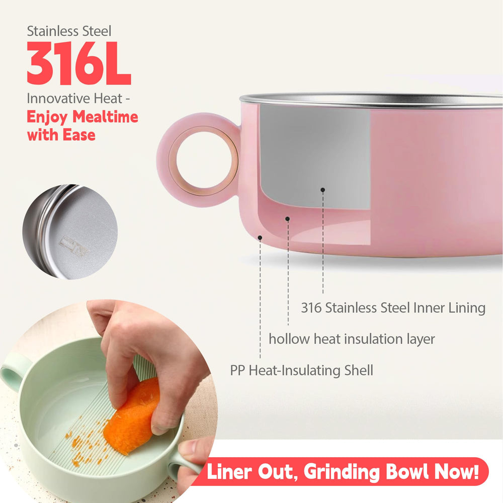 qianliyer SP-04Pink PP-free lids ensure safe storage