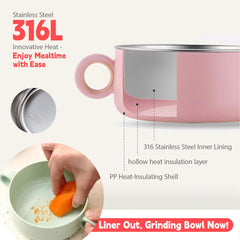 qianliyer SP-04Pink PP-free lids ensure safe storage