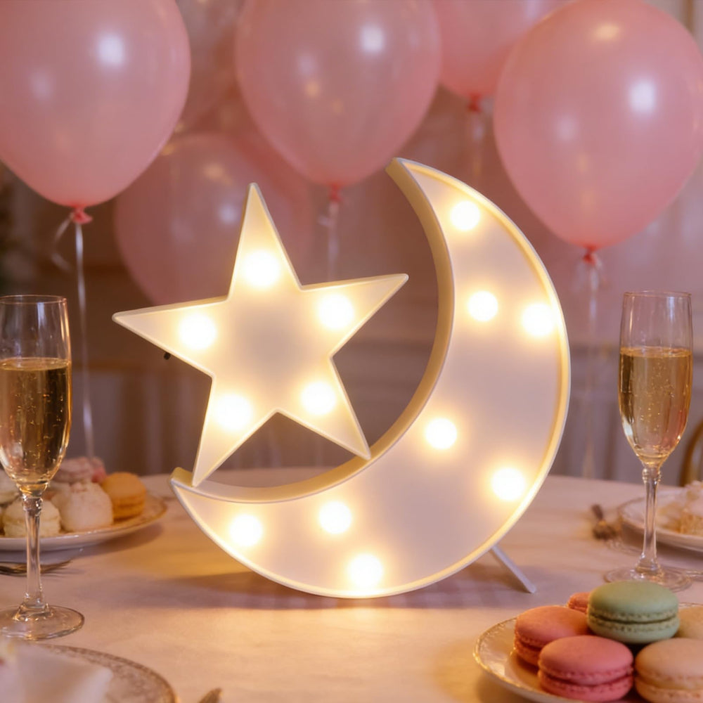 QiaoFei star light night lamp adds whimsy to kid's room.