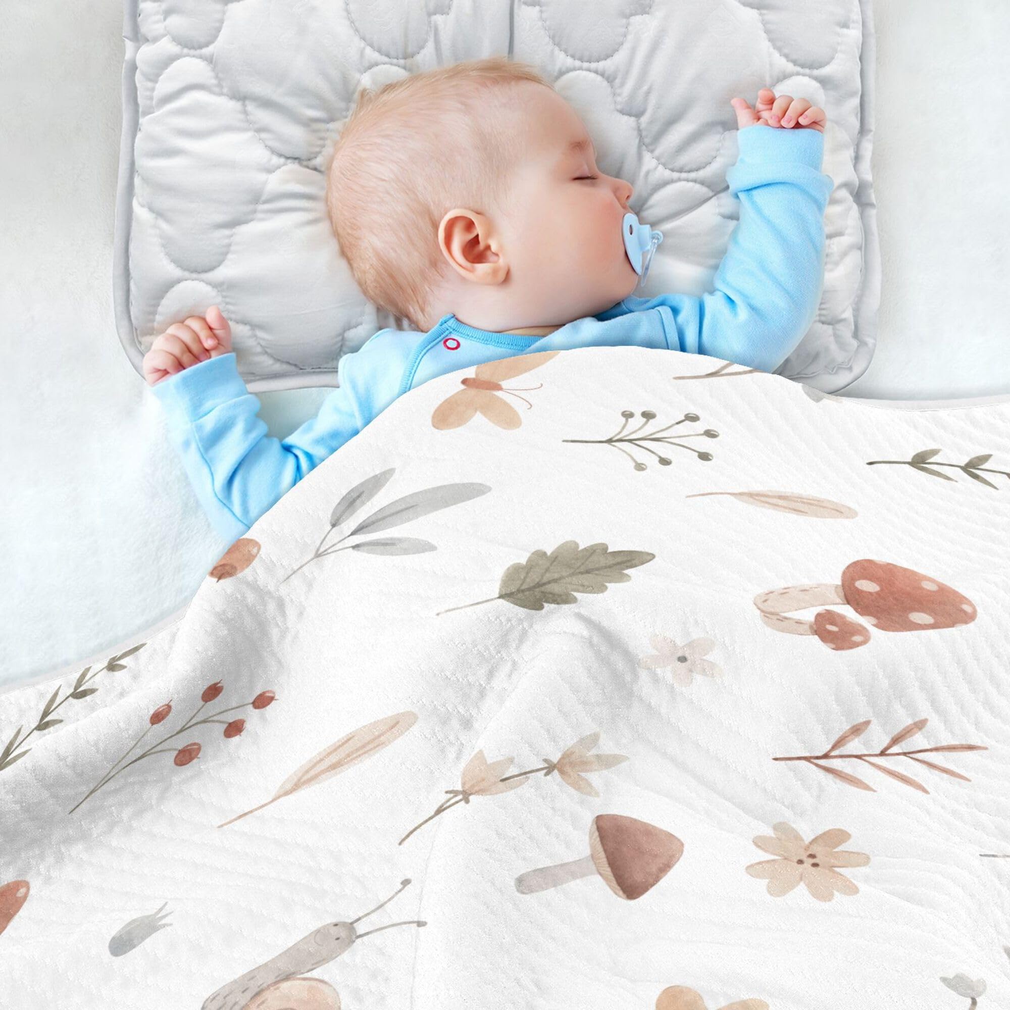 Qilmy Mushroom Snail Blanket durable and easy to wash.