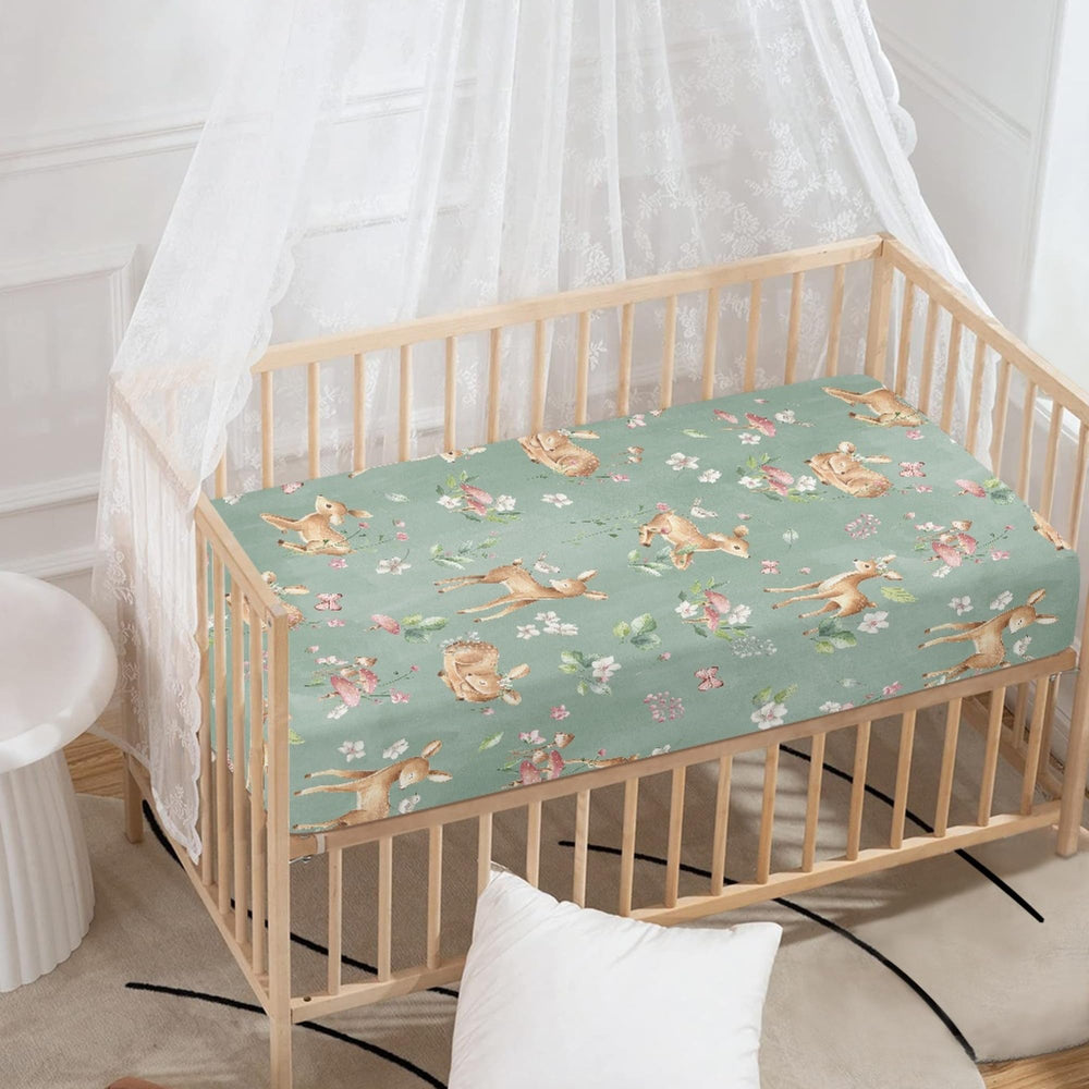 QINBEIDU forest animals pattern sheet ideal for cozy nursery decor
