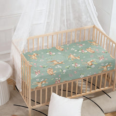 QINBEIDU forest animals pattern sheet ideal for cozy nursery decor