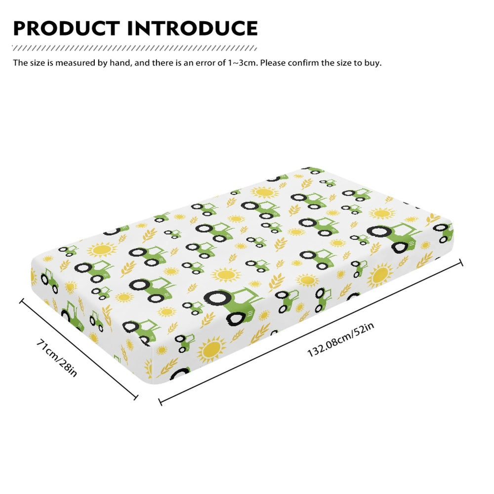 QINBEIDU fully elastic crib sheet stays in place during wriggles.