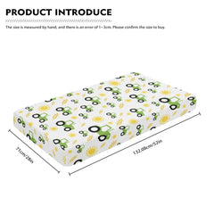 QINBEIDU fully elastic crib sheet stays in place during wriggles.