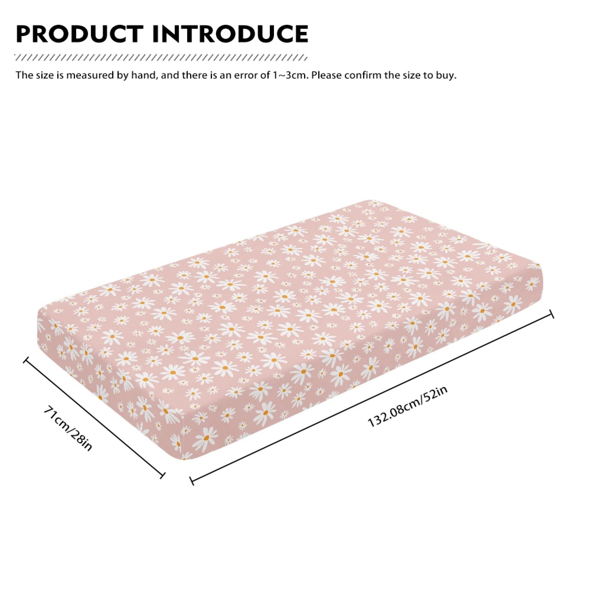 QINBEIDU soft polyester crib sheet provides gentle, breathable comfort.