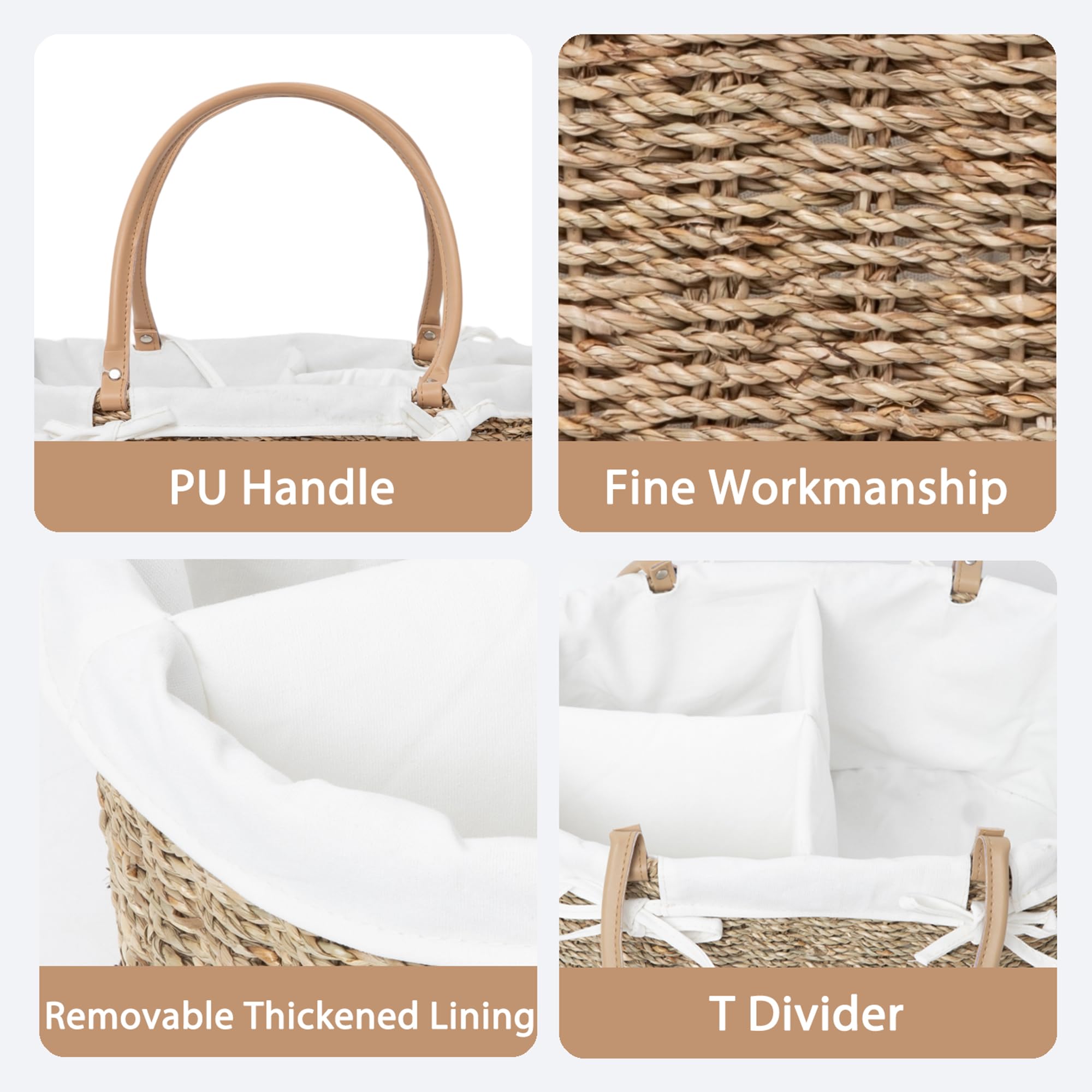 QINGTUHOME bedside nursery caddy stores essentials within reach