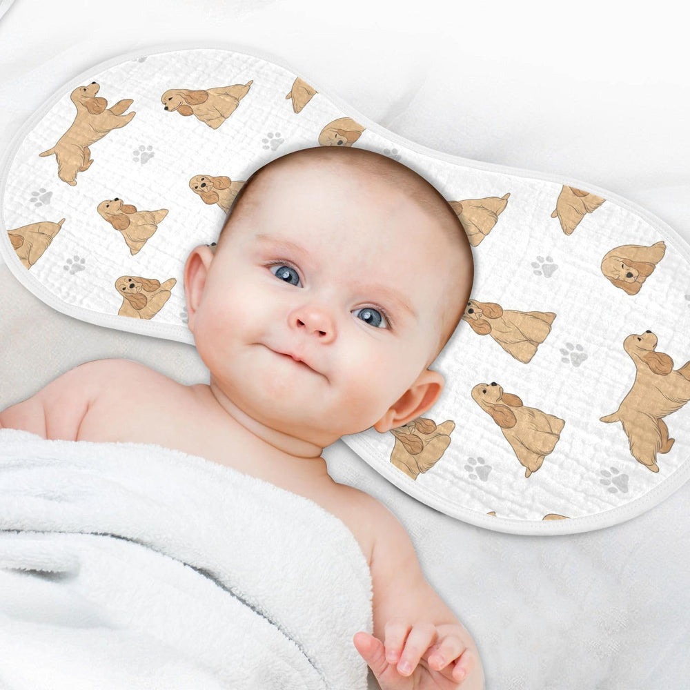 Qinllo burp cloth—sturdy edging for daily use.