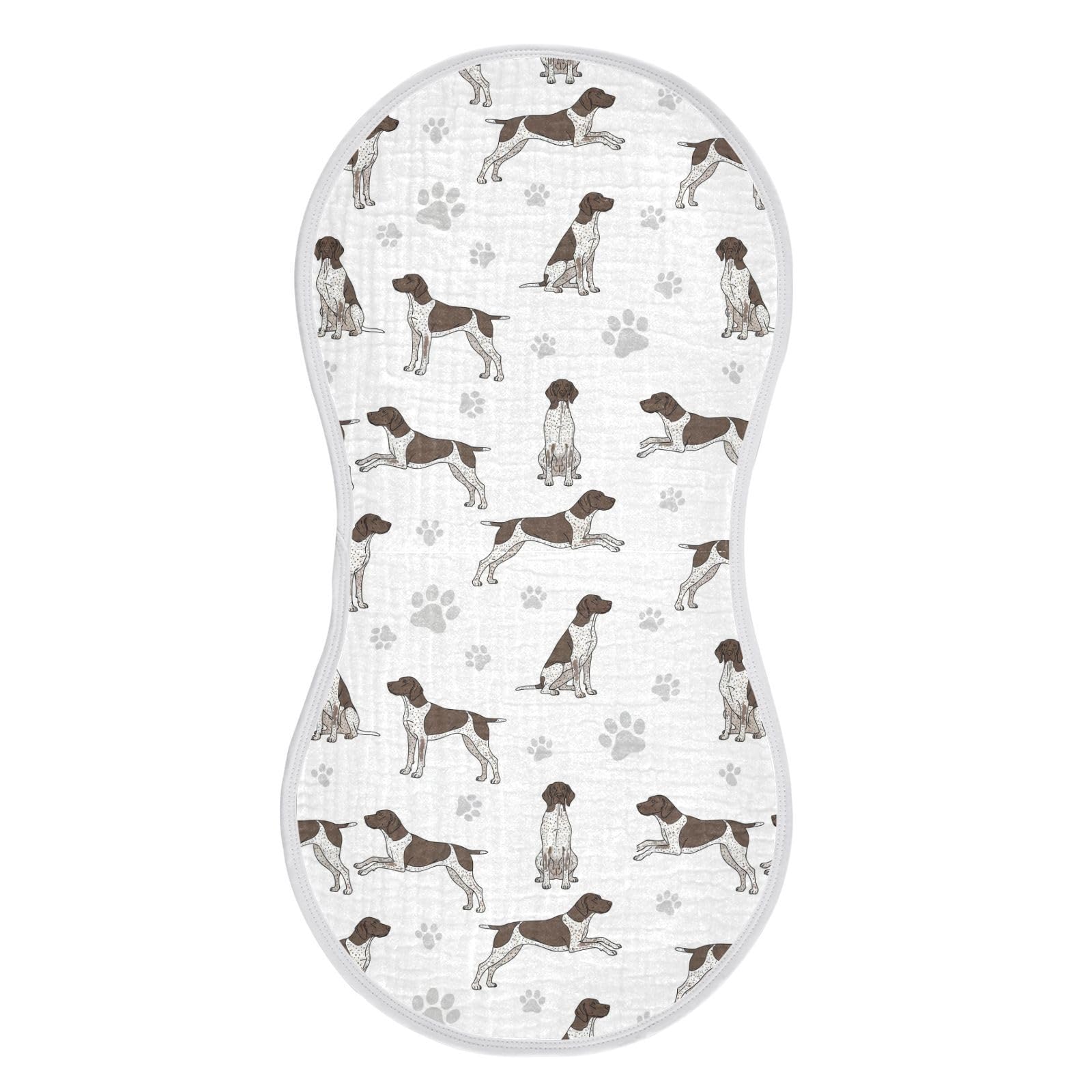 Qinllo muslin burp cloth with 22x11 inch coverage protects outfits during feeds