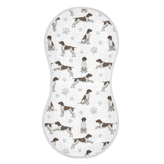 Qinllo muslin burp cloth with 22x11 inch coverage protects outfits during feeds