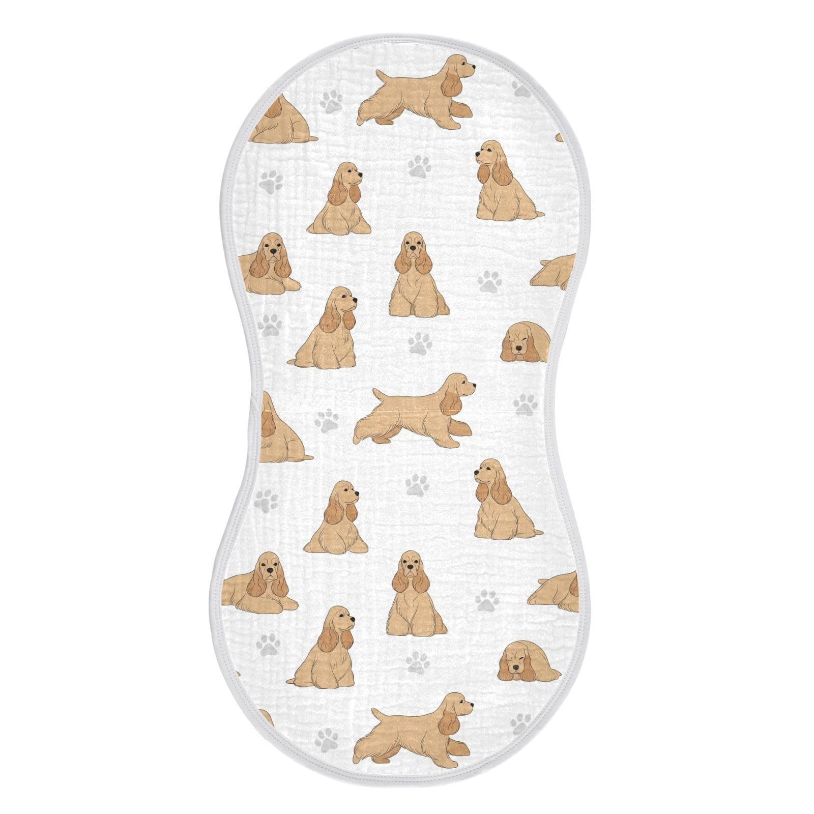 Qinllo muslin burp cloth—oversized 22x11 to protect outfits during feeds.