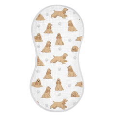 Qinllo muslin burp cloth—oversized 22x11 to protect outfits during feeds.