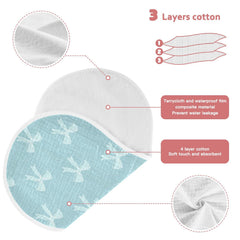 Qinllo teal muslin texture close-up highlighting soft breathable fabric