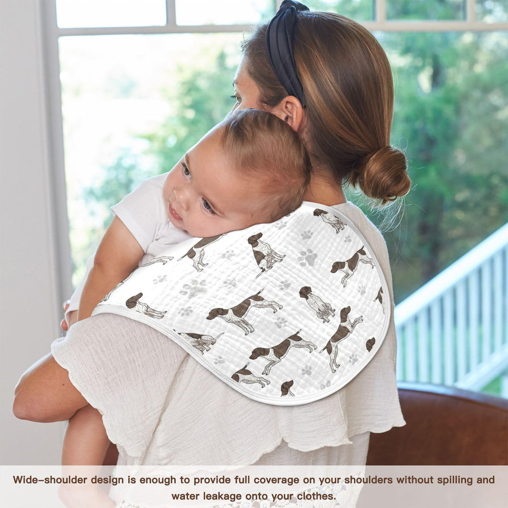 Qinllo burp cloth highlights reinforced stitching for durability