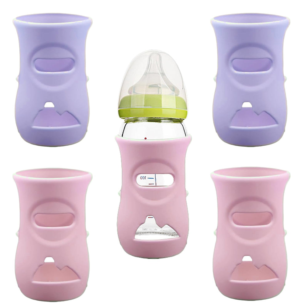 QinSuiKai silicone sleeve for Avent Natural 8 oz bottles offers secure grip and drop protection.