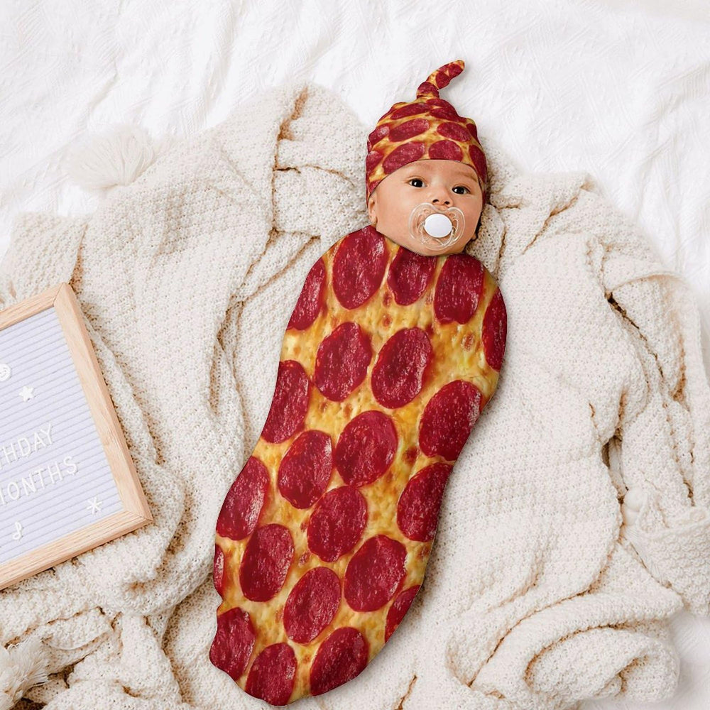 Qiohoey newborn photo prop swaddle enhances baby shoots.