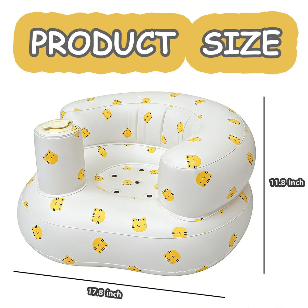 QISHENG tiger-print seat side view highlighting ergonomic wrap-around support.