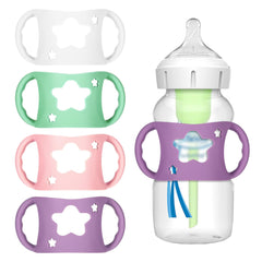 Qiuruoo star-green bottle handles improve grip for tiny hands