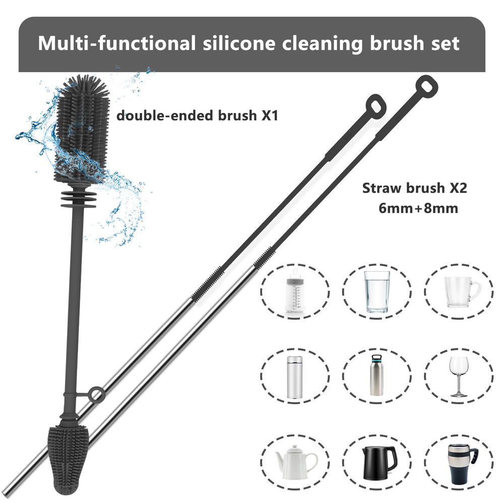 Qiuxunies BPA free straw brush built for high temperature cleaning
