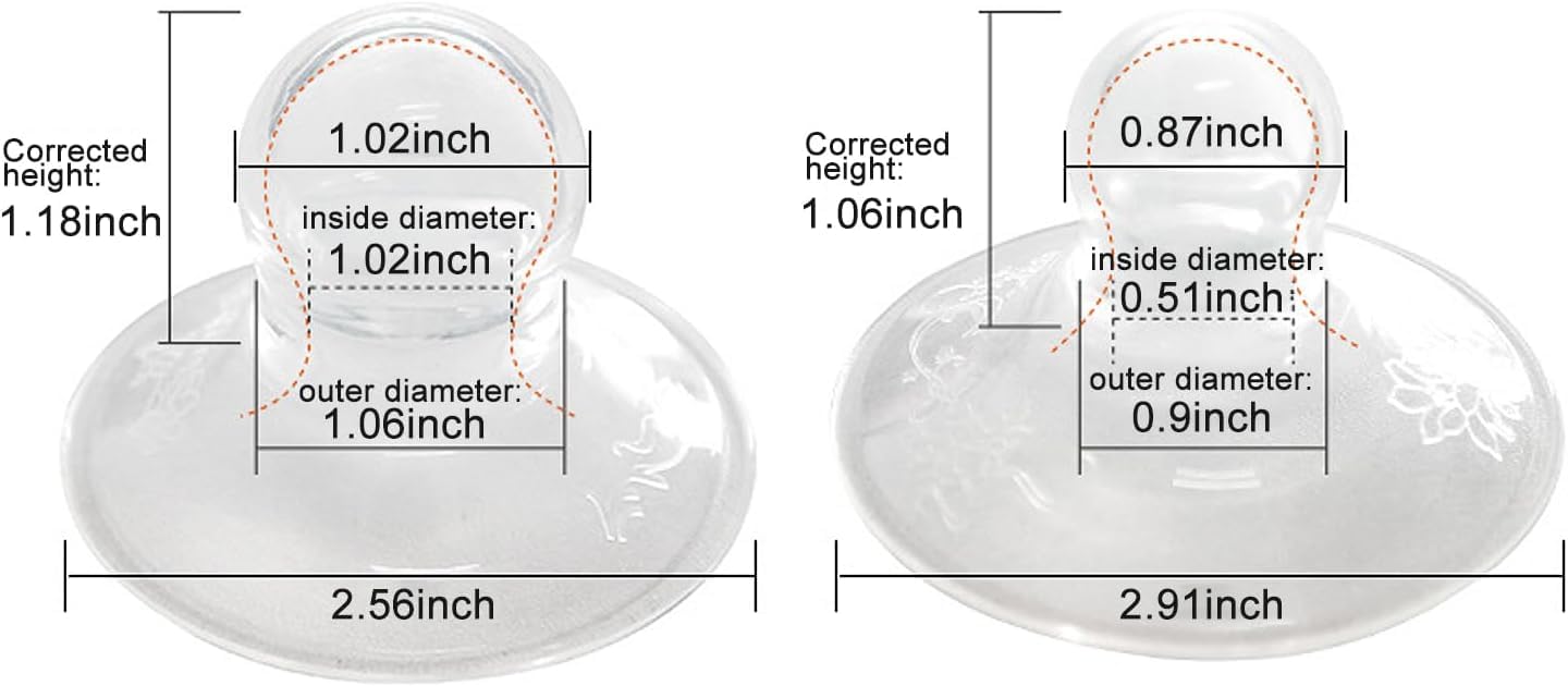 QLJMY nipple-suckers gently correct inverted nipples for easier latch