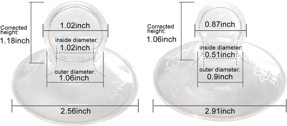 QLJMY nipple-suckers gently correct inverted nipples for easier latch