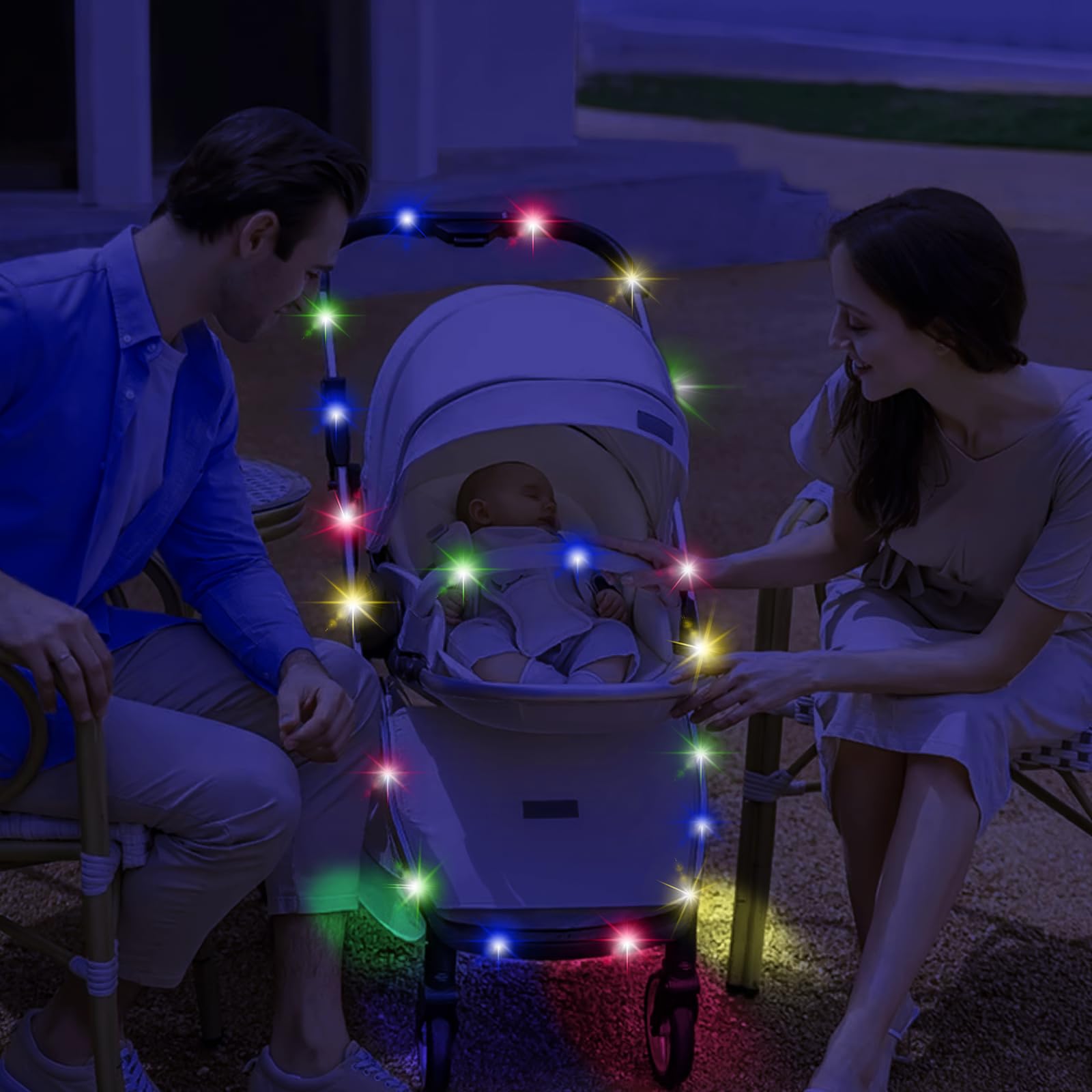 Qlonn multicolor LEDs offer a playful glow for evenings and celebrations.