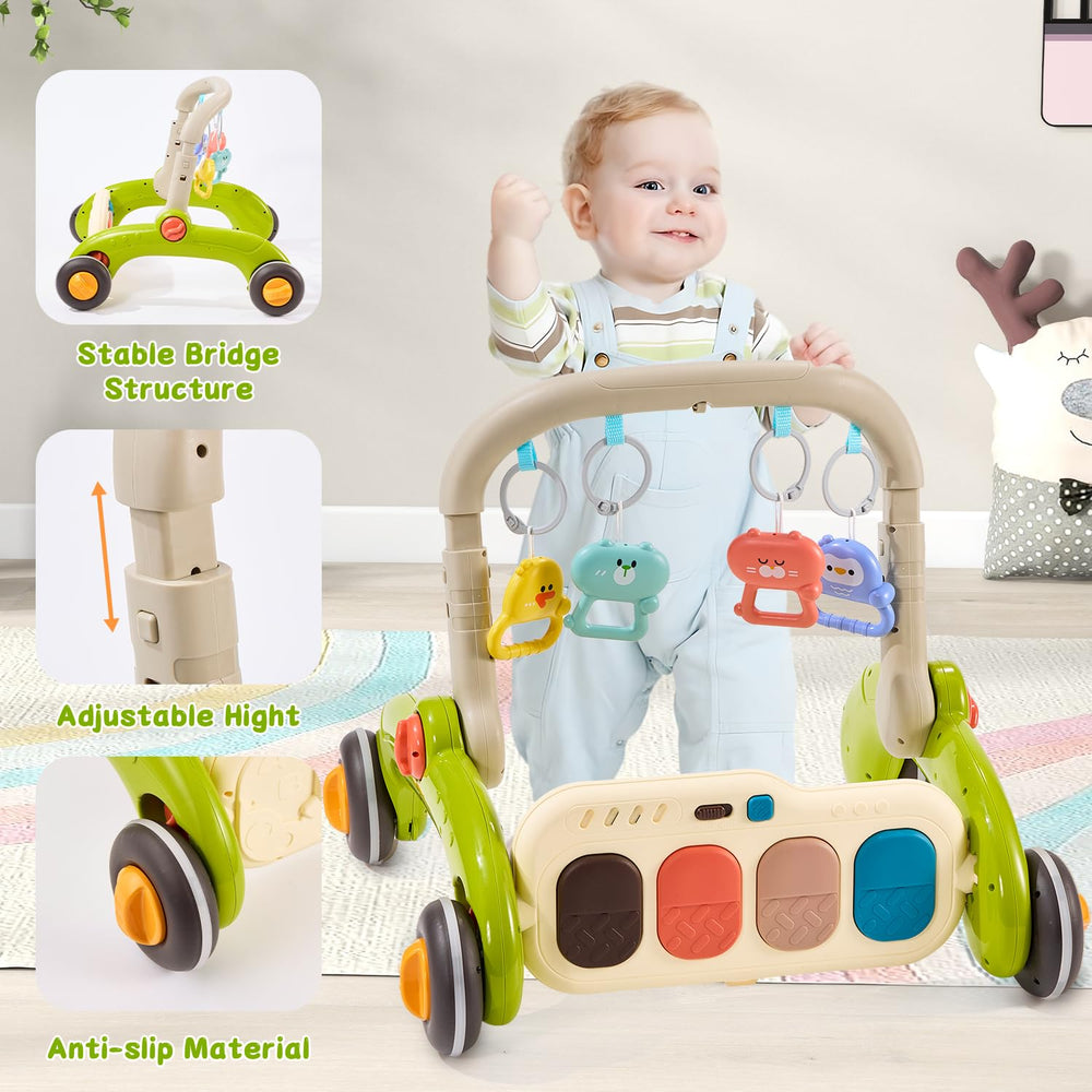 QLRR Baby Walker 2in1 supports early steps with a stable, adjustable design
