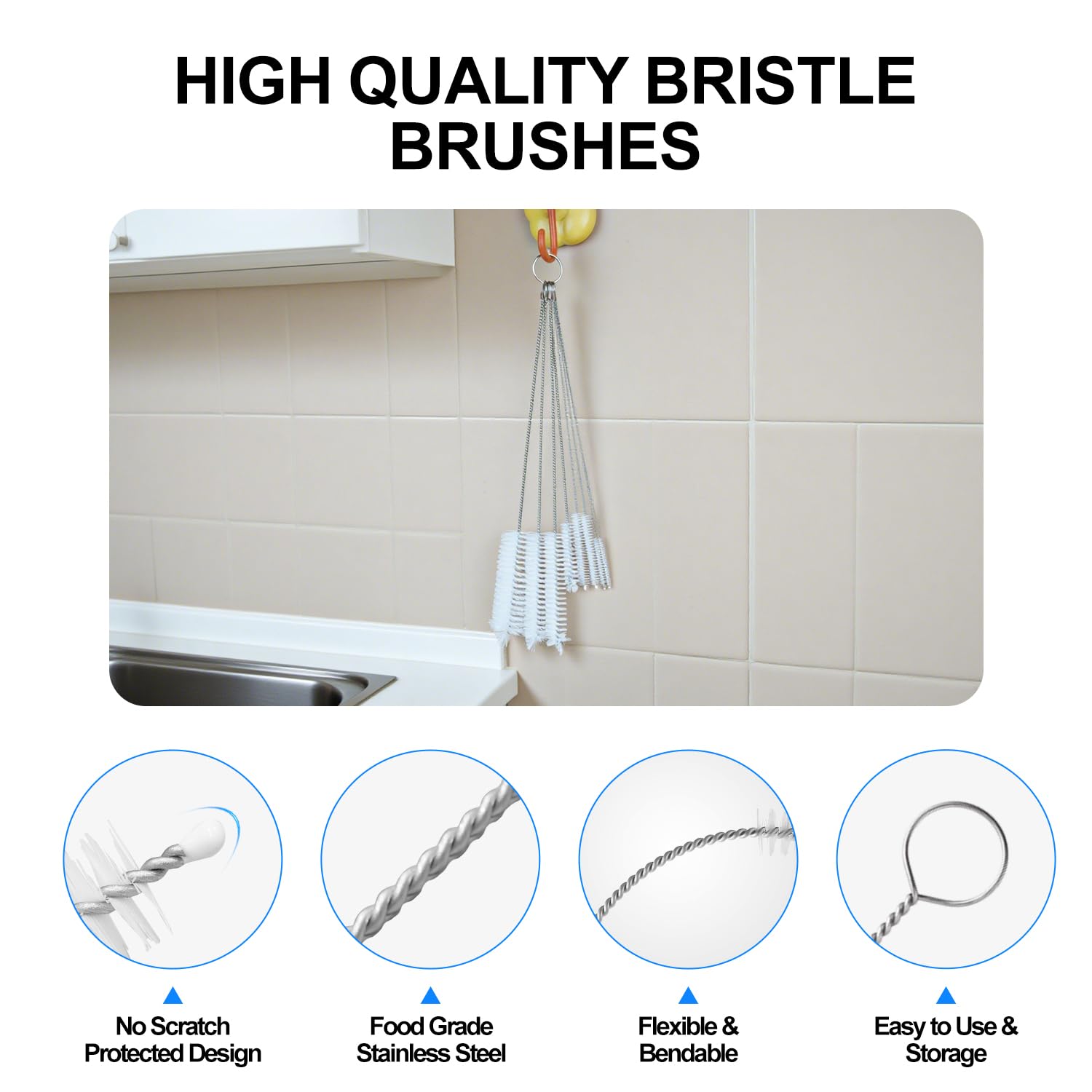 QLTUDN baby bottle cleaning brush suitable for family use
