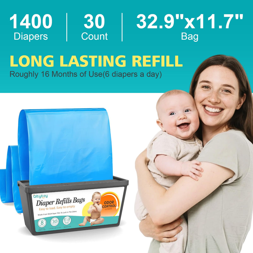 Qltytoy square-refill-strips enable fast, easy disposal.