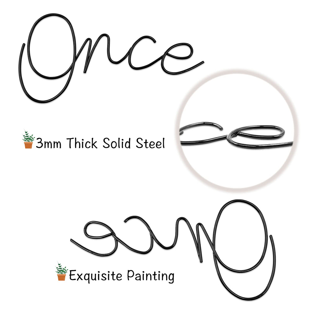 Qmetalart premium nursery decor wire words adds stylish charm.