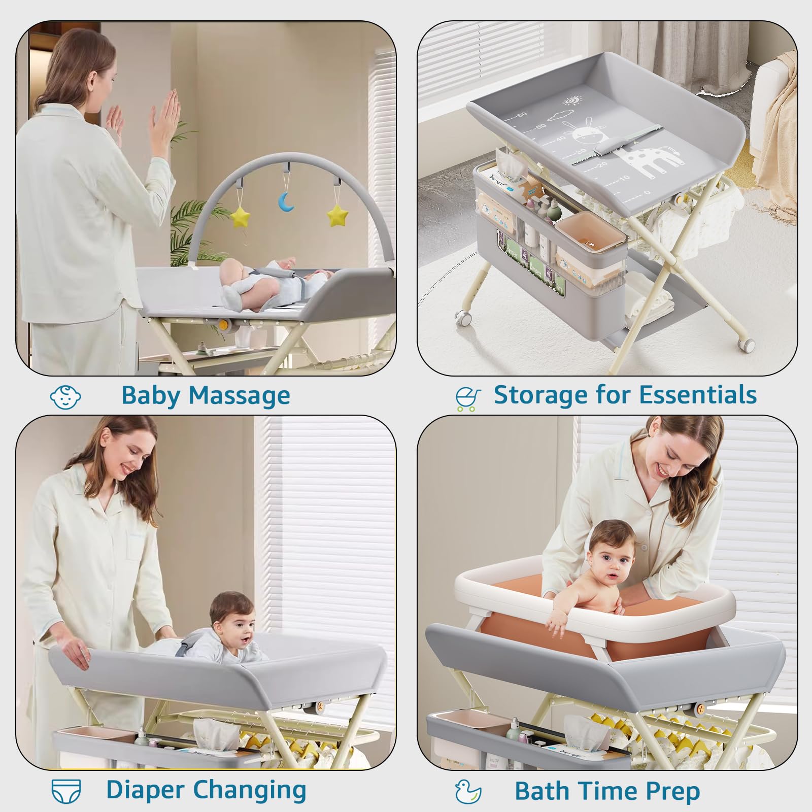 QMHHRJT Sturdy frame with crossbeam enhances stability during use.