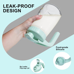 Qmibaby dual silicone seal lid: airtight lid prevents leaks