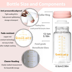 Qmibaby glass bottle pump compatibility ensures seamless transfers.