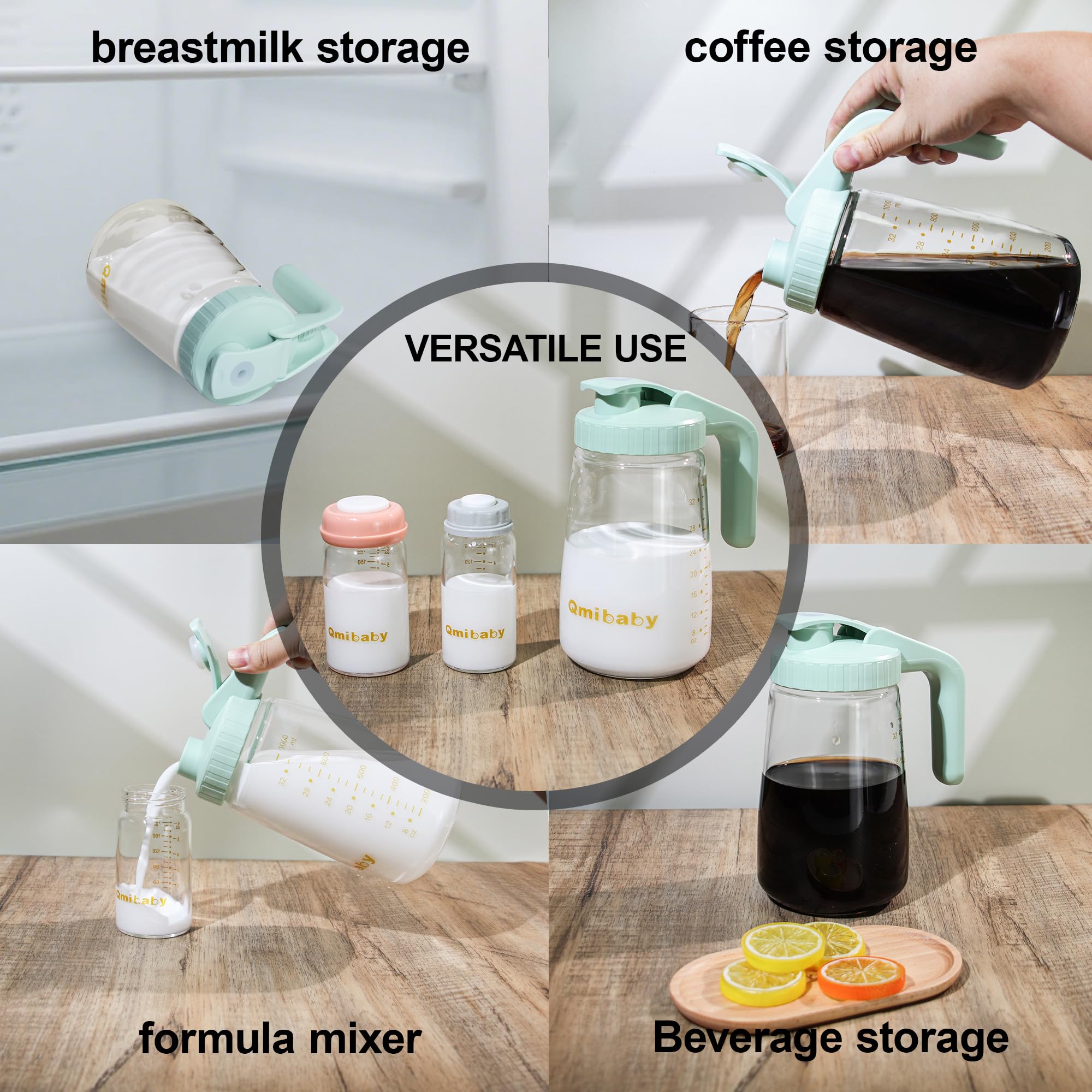 Qmibaby multifunctional pitcher: great for tea, juice, or creamer