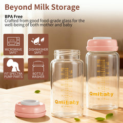 Qmibaby sealing ring and lid prevent leaks during transport.