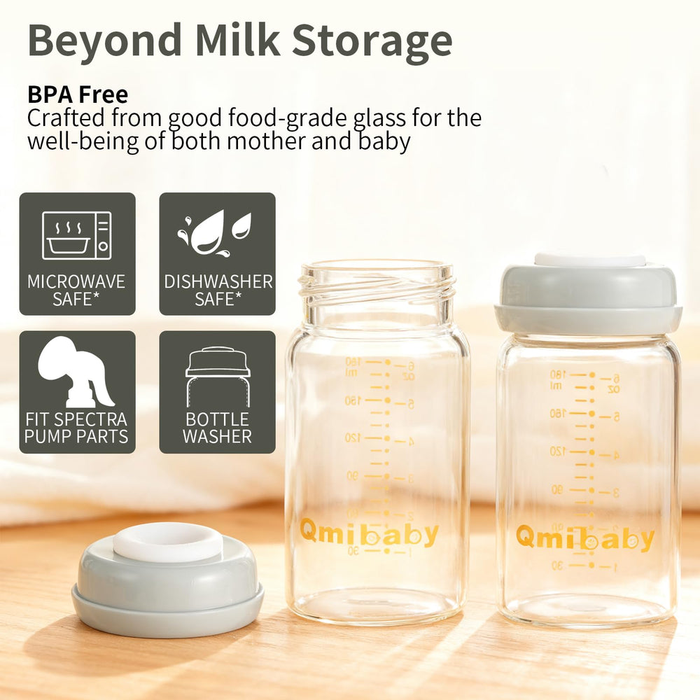 Qmibaby writable silicone lid used to date stamp and organize milk