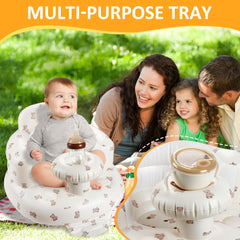 QMVESS inflatable seat with built-in air pump enables quick setup