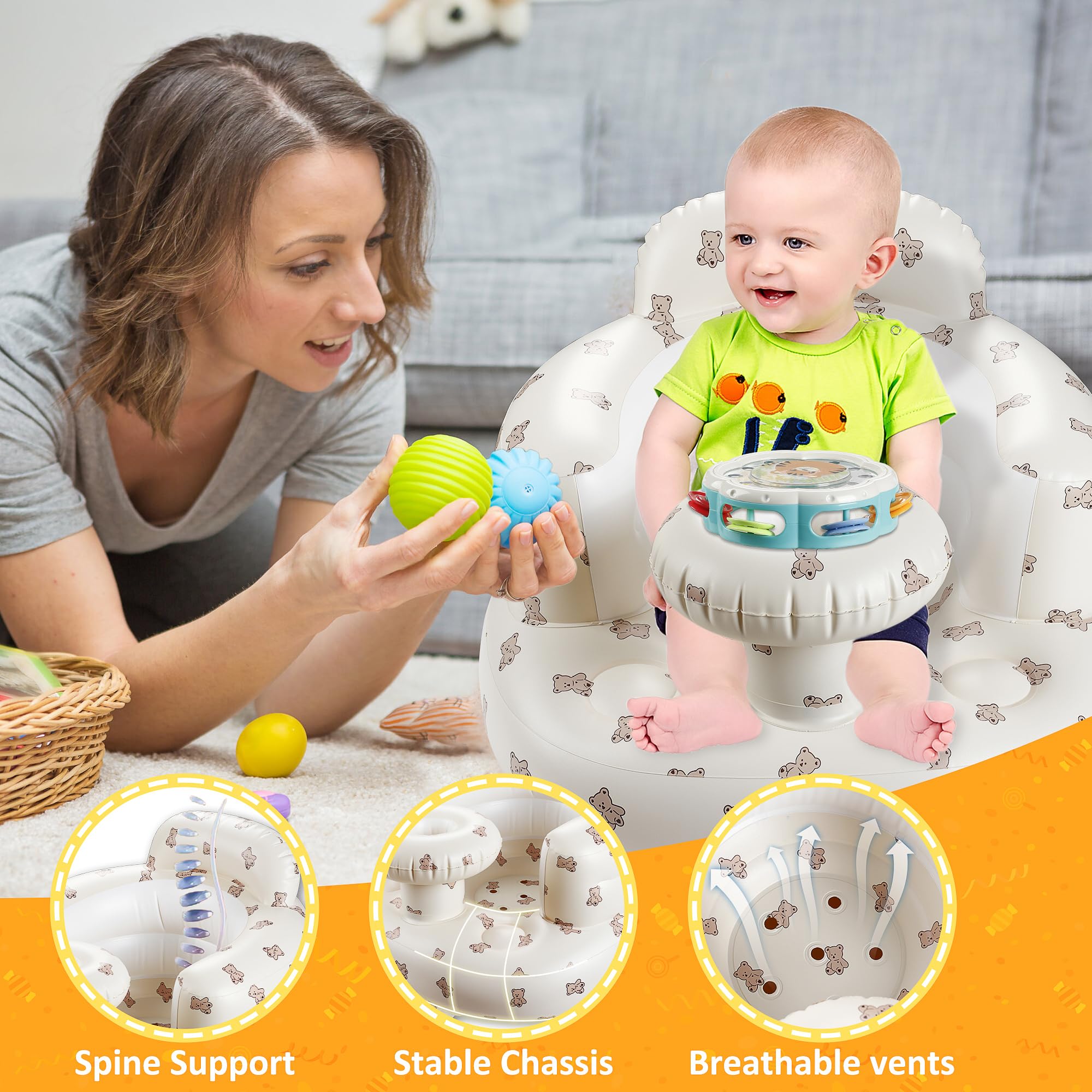 QMVESS waterproof material keeps baby comfortable and easy to wipe