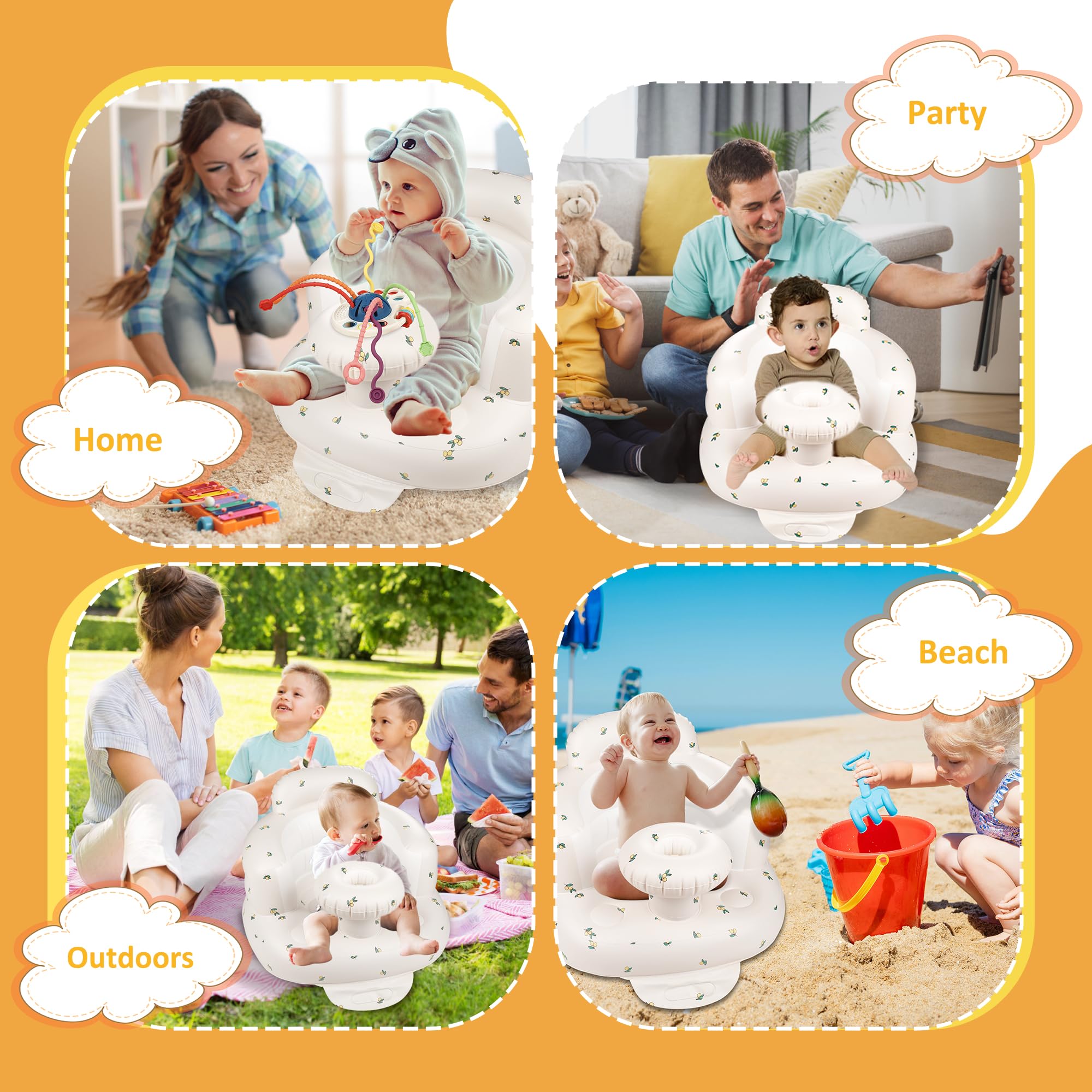 QMVESS waterproof thickened material makes cleanup quick and durable.