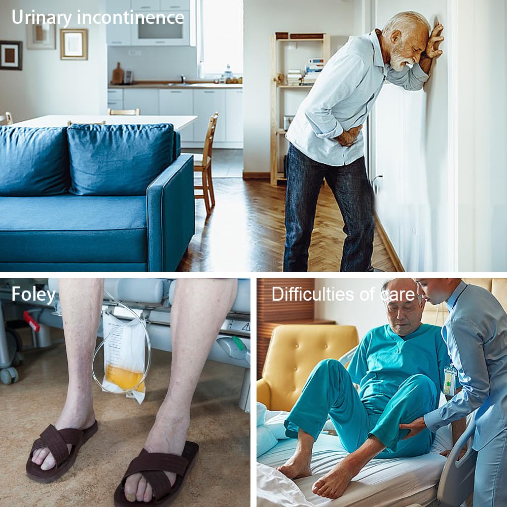 QNZKIOXV black XL catheter pants providing discreet comfort after surgery
