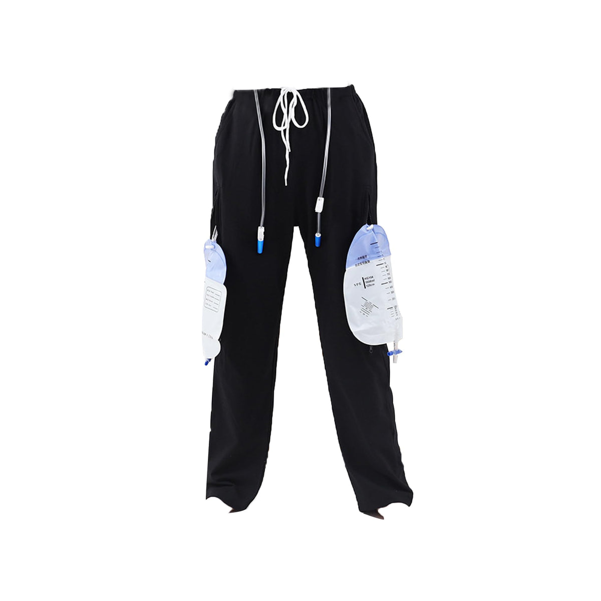 QNZKIOXV leg bag catheter pants with double pockets for secure urine bag storage