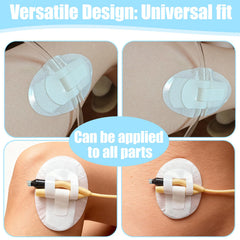 Qoncosy breathable knitted fabric keeps skin cool while stabilizing tubes over long wear.