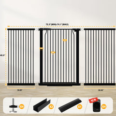 Qonimm 1.37 inch bar spacing prevents small paws from getting stuck.