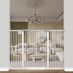 Qonimm 40.55-inch extra tall gate blocking tall stairs safely
