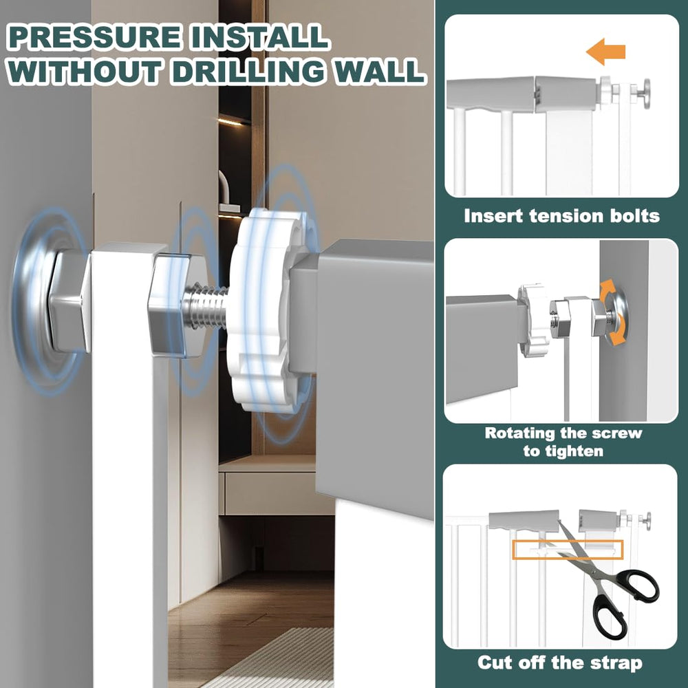 Qonimm easy installation with no tools required, no wall damage